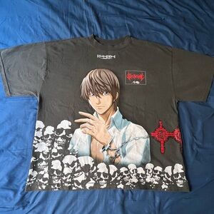 Civilregime x Death Note Graphic Tee - Black with Character Print